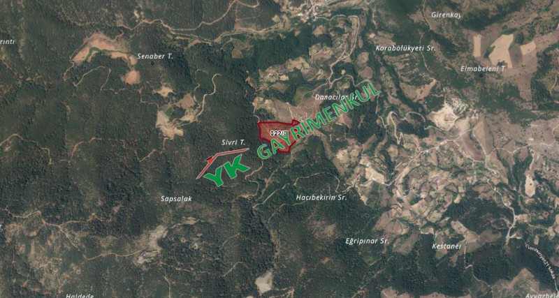 Orhaneli G&ouml;yn&uuml;kbelen 40 d&ouml;n&uuml;m yolu ve suyu olan Tarla
